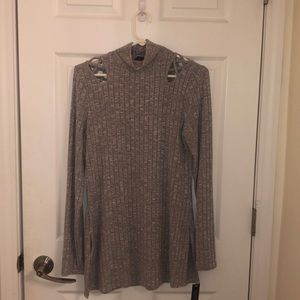 gray sweatshirt dress